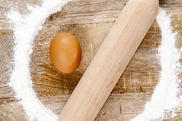 Image showing Egg and Flour