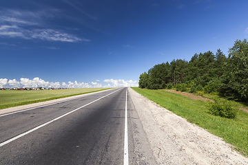 Image showing simple asphalt road