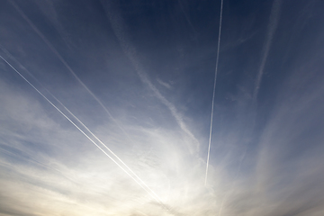 Image showing sky at sunset