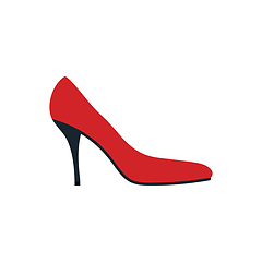 Image showing Middle heel shoe icon