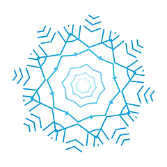 Image showing Snowflake ornate