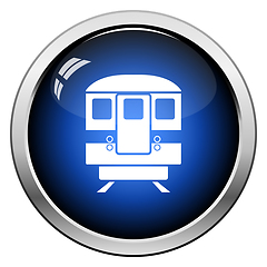 Image showing Subway train icon front view