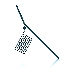 Image showing Icon of  fishing feeder net