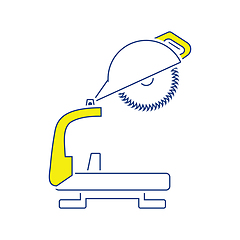 Image showing Icon of circular end saw