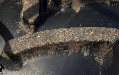 Image showing tire of the tractor