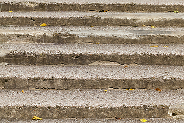 Image showing old collapsing staircase