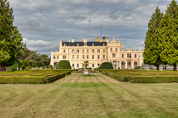 Image showing State chateau Lednice in South Moravia, Czech Republic