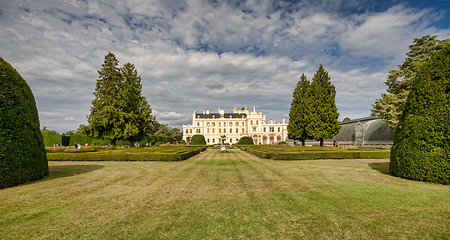 Image showing State chateau Lednice in South Moravia, Czech Republic