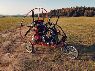 Image showing Powered paragliding vehicle