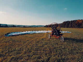 Image showing Powered paragliding vehicle