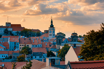 Image showing Mikulov city and castle, Czech Republic