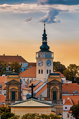 Image showing Mikulov city and castle, Czech Republic