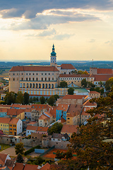 Image showing Mikulov city and castle, Czech Republic