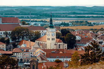 Image showing Mikulov city and castle, Czech Republic