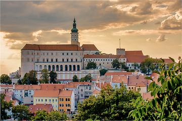 Image showing Mikulov city and castle, Czech Republic