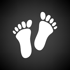 Image showing Foot Print Icon