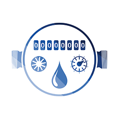 Image showing Water meter icon