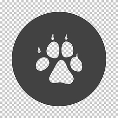 Image showing Dog trail icon