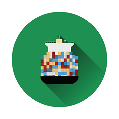 Image showing Container ship icon