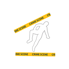 Image showing Crime scene icon