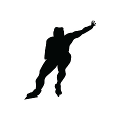 Image showing Skating man silhouette