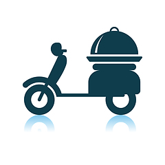 Image showing Delivering Motorcycle Icon