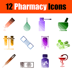 Image showing Set of Pharmacy Icons