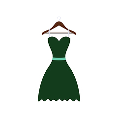 Image showing Elegant dress on shoulders icon