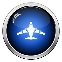 Image showing Airplane takeoff icon front view