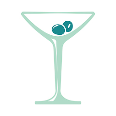 Image showing Cocktail glass icon