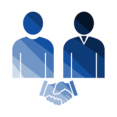 Image showing Two Man Making Deal Icon