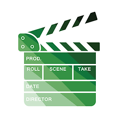 Image showing Movie clap board icon