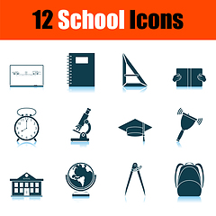 Image showing School Icon Set