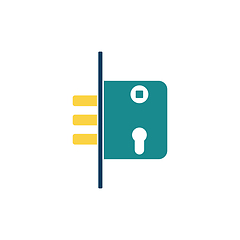 Image showing Door lock icon