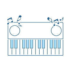 Image showing Piano Keyboard Icon