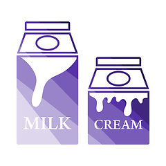 Image showing Milk And Cream Container Icon