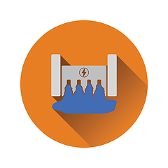 Image showing Hydro power station icon