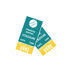 Image showing Baseball tickets icon