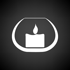 Image showing Candle In Glass Icon