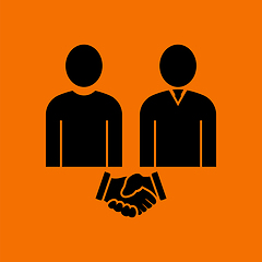 Image showing Two Man Making Deal Icon