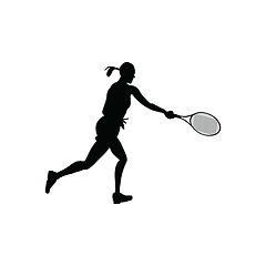 Image showing Tennis silhouette