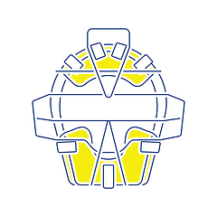 Image showing Baseball face protector icon