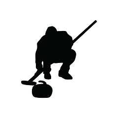 Image showing Curling silhouette