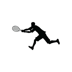 Image showing Tennis silhouette