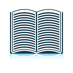 Image showing Open book icon