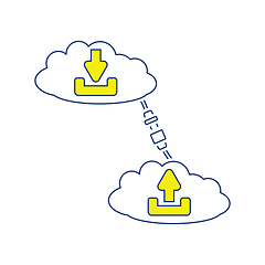 Image showing Cloud connection icon