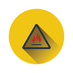 Image showing Flammable icon