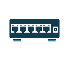 Image showing Ethernet switch icon