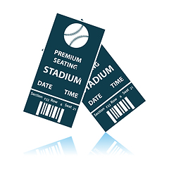 Image showing Baseball Tickets Icon