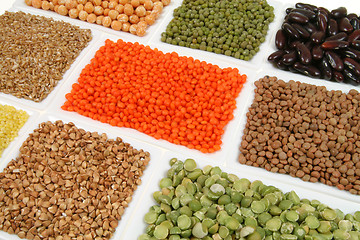 Image showing Buckwheat, peas, beans